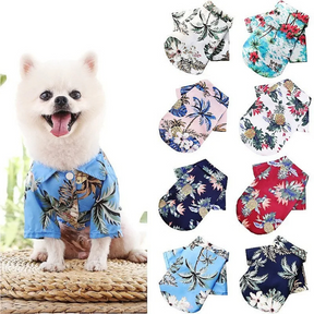 Roupinha Pet Camisa de Praia Havaiana Florida para Cachorros